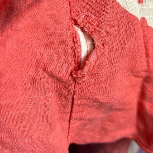 Free People Dress Womens Small Moonshine Floral Beachy Tropical Vacation Linen - Picture 10 of 10